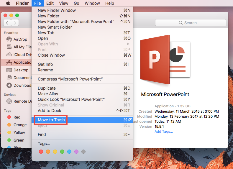 powerpoint for mac 2017 nudge